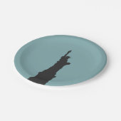 Assiettes En Carton Plaques de papier Lady Liberty (Angle)