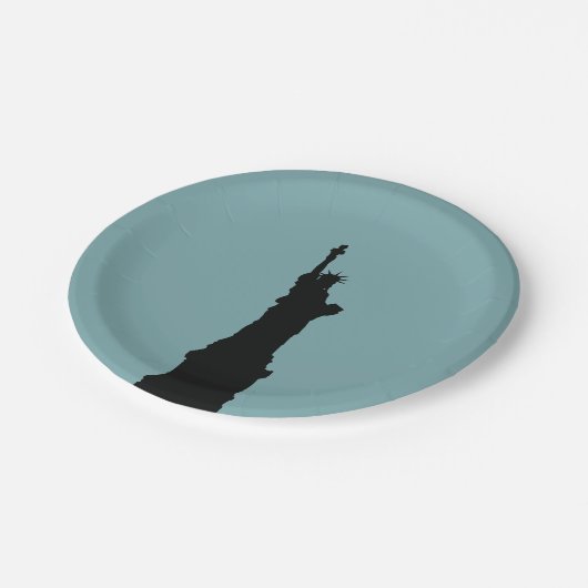 Assiettes En Carton Plaques de papier Lady Liberty (Angle)