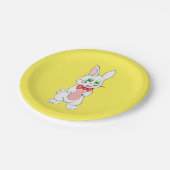 Assiettes En Carton Plaques de papier lapin de Pâques (Angle)