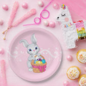 Assiettes En Carton Plaques de papier lapin de Pâques (Fête)