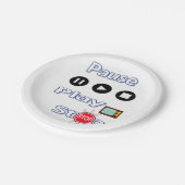 Assiettes En Carton Plaques de papier Lecture Pause Arrêt (Angle)