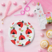 Assiettes En Carton Plaques de papier, Léybug Floral Flowers (Fête)