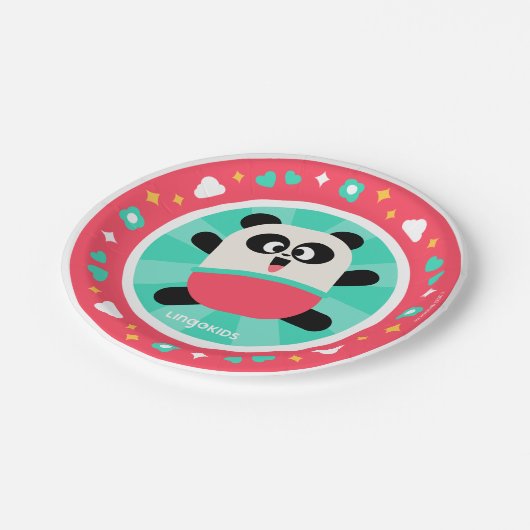 Assiettes En Carton Plaques de papier Lingokids Party avec Elliot (Angle)