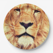 Assiettes En Carton Plaques de papier lion (Devant)