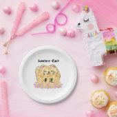 Assiettes En Carton Plaques de papier Lucky Cat (Maneki Neko) (Fête)