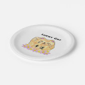 Assiettes En Carton Plaques de papier Lucky Cat (Maneki Neko) (Angle)