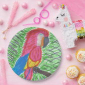Assiettes En Carton Plaques de papier Macaw Paradise Tropical (Fête)