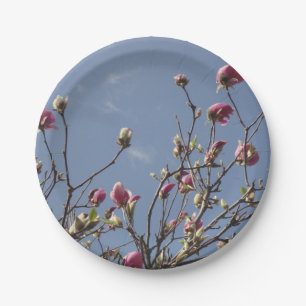 Assiettes En Carton Plaques de papier Magnolia Buds