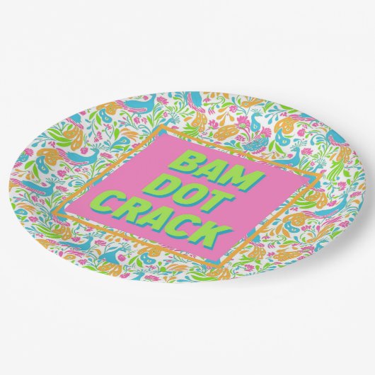 Assiettes En Carton Plaques de papier Mahjong (Angle)