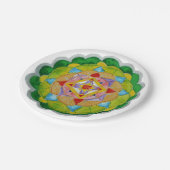 Assiettes En Carton Plaques de papier Mandala Party 7 po (Angle)