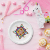 Assiettes En Carton Plaques de papier Mandala rose-jaune (Fête)