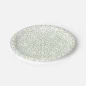 Assiettes En Carton Plaques de papier Mandala vert (Angle)