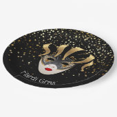 Assiettes En Carton Plaques de papier Mardi Gras (Angle)