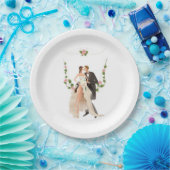 Assiettes En Carton Plaques de papier mariage (Fête)