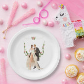 Assiettes En Carton Plaques de papier mariage (Fête)