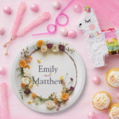 Assiettes En Carton Plaques de papier mariage de automne (Fête)