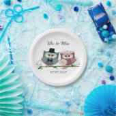 Assiettes En Carton Plaques de papier Mariage de mariée et de chambre (Fête)