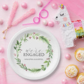 Assiettes En Carton Plaques de papier Mariage de Noël Aquarelle Wreath (Fête)