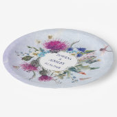 Assiettes En Carton Plaques de papier Mariage écossaise à chardon (Angle)