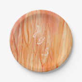 Assiettes En Carton Plaques de papier Mariage Fleurs fraîches (Devant)