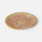 Assiettes En Carton Plaques de papier Mariage Influencé par l'Asie (Angle)