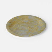 Assiettes En Carton Plaques de papier Mariage revêtement en argent (Angle)