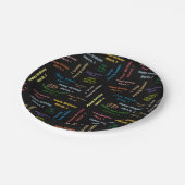 Assiettes En Carton Plaques de papier Mars, 1er Anniversaire (Angle)