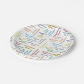 Assiettes En Carton Plaques de papier Mars, 4 Anniversaire (Angle)