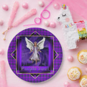 Assiettes En Carton Plaques de papier mauve Soul (Fête)