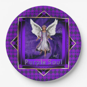 Assiettes En Carton Plaques de papier mauve Soul