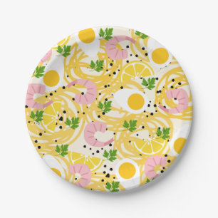 Assiettes En Carton Plaques de papier mignonnes Ramen