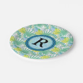 Assiettes En Carton Plaques de papier monographique tropicale (Angle)