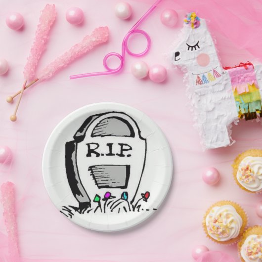 Assiettes En Carton Plaques de papier morticien (Fête)