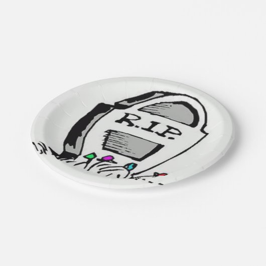 Assiettes En Carton Plaques de papier morticien (Angle)