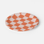 Assiettes En Carton Plaques de papier Motif Carré rétro (Angle)