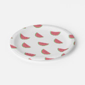 Assiettes En Carton Plaques de papier Motif de fête d'été pour pastèqu (Angle)