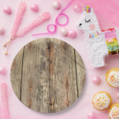 ASSIETTES EN CARTON PLAQUES DE PAPIER MOTIF DE GRAIN EN BOIS (Fête)