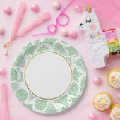 Assiettes En Carton Plaques de papier Motif de Noël vert (Fête)