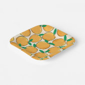 Assiettes En Carton Plaques de papier Motif orange Cutie (Angulaire)