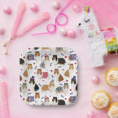 Assiettes En Carton Plaques de papier Motif Patriotique Roch Collie (Fête)