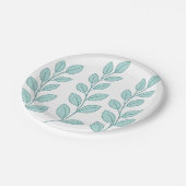 Assiettes En Carton Plaques de papier Nature Feuille (Angle)