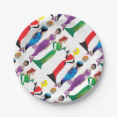 Assiettes En Carton Plaques de papier nocturne pour dames (Devant)