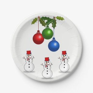 Assiettes En Carton Plaques de papier Noël