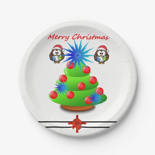 Assiettes En Carton Plaques de papier Noël (Devant)