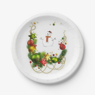 Assiettes En Carton Plaques de papier Noël