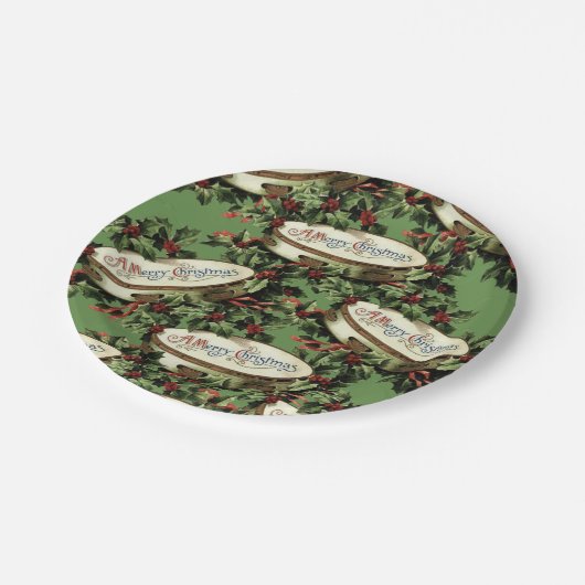 Assiettes En Carton Plaques de papier Noël (Angle)