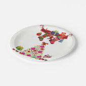 Assiettes En Carton Plaques de papier Noël (Angle)