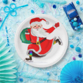 Assiettes En Carton Plaques de papier Noël du Père Noël (Fête)