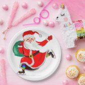 Assiettes En Carton Plaques de papier Noël du Père Noël (Fête)