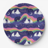 Assiettes En Carton Plaques de papier Northern Lights (Devant)